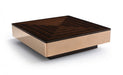 VIG Furniture - Modrest Larice Modern Square Ebony & Rosegold Coffee Table - VGHB268E-EBN