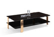 VIG Furniture - Modrest Leroy Modern Ebony & Rosegold Coffee Table - VGHB280D-EBN