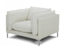 VIG Furniture - Divani Casa Harvest - Modern White Full Leather Chair - VGKKKF2627-L2927-CHR - GreatFurnitureDeal