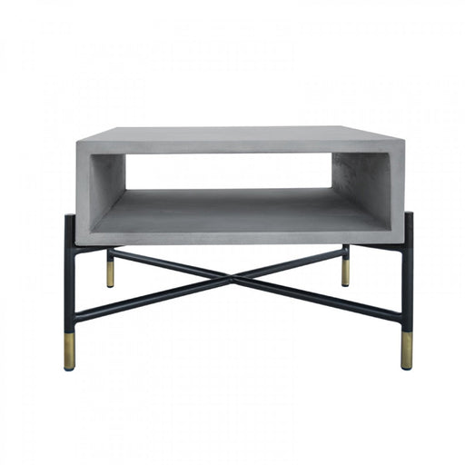 VIG Furniture - Modrest Walker Modern Concrete & Metal Coffee Table - VGLBROKY-CF63 - GreatFurnitureDeal