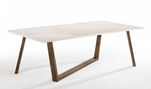 VIG Furniture - Modrest Jozy - Modern Marble & Walnut Dining Table - VGMA-MIT-1163 - GreatFurnitureDeal