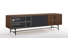 VIG Furniture - Modrest Bronson Mid-Century Modern Walnut & Grey TV Stand - VGMABH-582