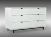 VIG Furniture - Nova Domus Valencia Contemporary White Dresser - VGMABR-76-DRS
