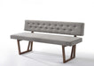 VIG Furniture - Modrest Jordan Modern Grey & Walnut Dining Bench - VGMAMI-746-GRY - GreatFurnitureDeal