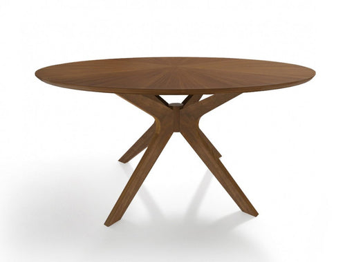 VIG Furniture - Modrest Prospect - Modern 59" Round Walnut Dining Table - VGMAMIT-5276-2 - GreatFurnitureDeal