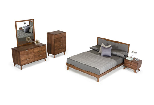 VIG Furniture - Nova Domus Soria Modern Grey & Walnut Queen Bedroom Set - VGMASORIA-SET - GreatFurnitureDeal