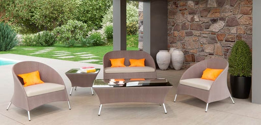 Vig Furniture - Renava Zamora Outdoor Brown Sofa Set - VGMGZAMORA
