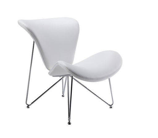VIG Furniture - Modrest Decatur Contemporary White Leatherette Accent Chair - VGOBTY105-WHT - GreatFurnitureDeal