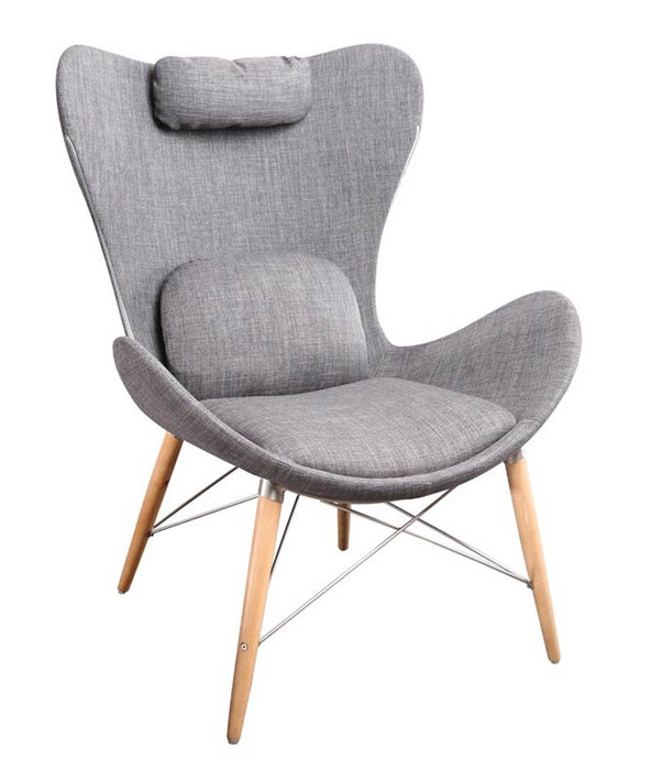 VIG Furniture - Modrest Britt Modern Grey Fabric Accent Chair - VGOBTY118-GRY - GreatFurnitureDeal