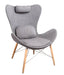 VIG Furniture - Modrest Britt Modern Grey Fabric Accent Chair - VGNTSOSIA-H6002
