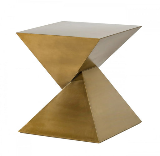 VIG Furniture - Modrest Hadler - Glam Brushed Gold Metallic End Table - VGODLZ-206E - GreatFurnitureDeal