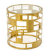 VIG Furniture - Modrest Kudo - Glam Clear Glass and Gold Glass End Table - VGODLZ-219E - GreatFurnitureDeal