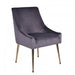 VIG Furniture - Modrest Castana Modern Grey Velvet & Gold Dining Chair (Set of 2) - VGRH-RHS-DC-101-GRY - GreatFurnitureDeal