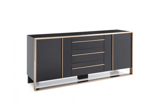 VIG Furniture - Nova Domus Cartier Modern Black & Rosegold Buffet - VGVCG-A002 - GreatFurnitureDeal