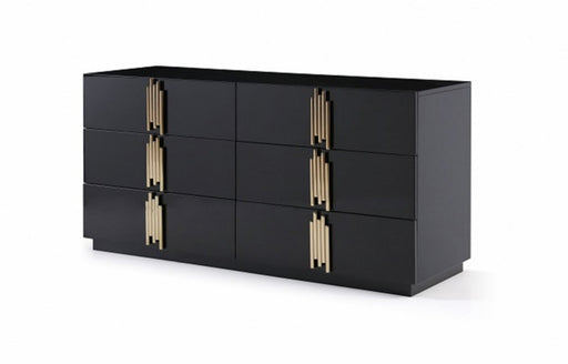 VIG Furniture - Modrest Token Modern Black & Gold Dresser - VGVCJ815-D