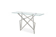 VIG Furniture - Modrest Hawkins Modern Glass & Stainless Steel Console Table - VGVCK129 - GreatFurnitureDeal