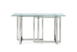 VIG Furniture - Modrest Valiant Modern Glass & Stainless Steel Console Table - VGVCK856