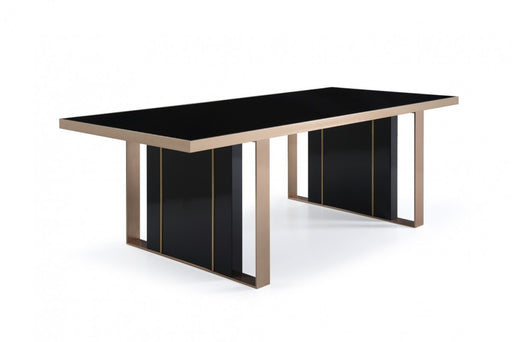 VIG Furniture - Nova Domus Cartier Modern Black & Rosegold Dining Table - VGVCT-A002 - GreatFurnitureDeal