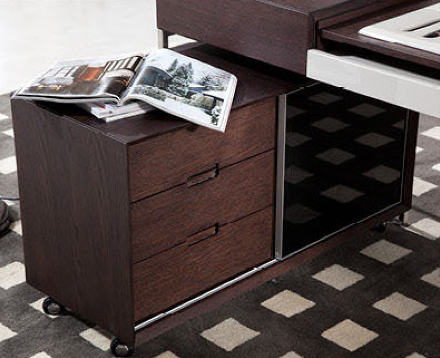 VIG Furniture - Ezra - Modern Brown Oak Office Desk - VGWCS501 - GreatFurnitureDeal