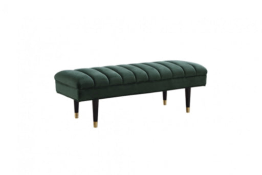 VIG Furniture - Divani Casa Ritner Modern Green Velvet Bench - VGYUHD-1855-GRN - GreatFurnitureDeal