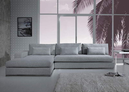 Vig Furniture - Light Grey Fabric Sectional Sofa - VGYIC08B