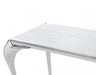 VIG Furniture - Modrest Vince - Faux Marble & Stainless Steel Console Table - VGZAX107-GRY - GreatFurnitureDeal