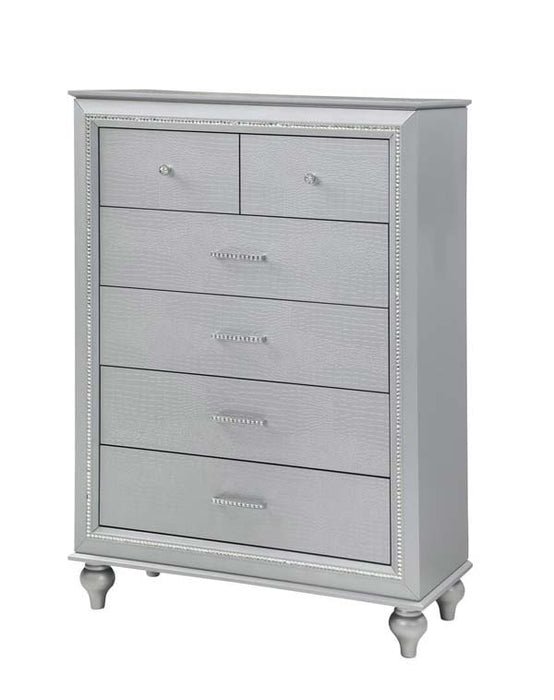 Myco Furniture - Vincent Chest in Silver - VN400-CH - GreatFurnitureDeal