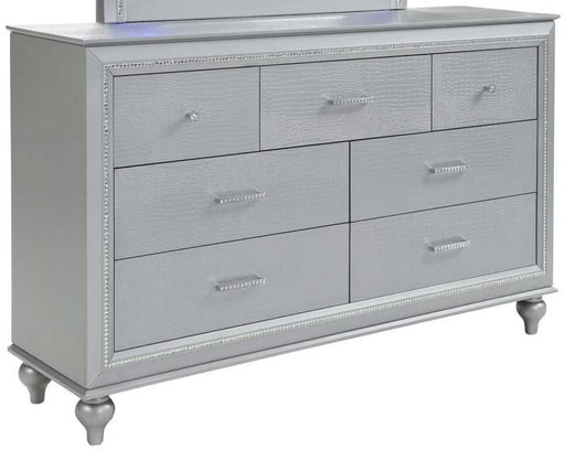 Myco Furniture - Vincent Dresser in Silver - VN400-DR - GreatFurnitureDeal