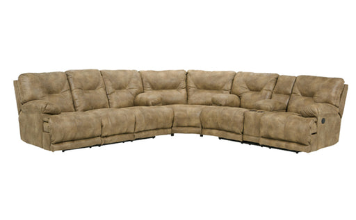 Catnapper - Voyager 3 Piece Lay Flat Sectional Sofa Set in Brandy - 43845-SECTIONAL