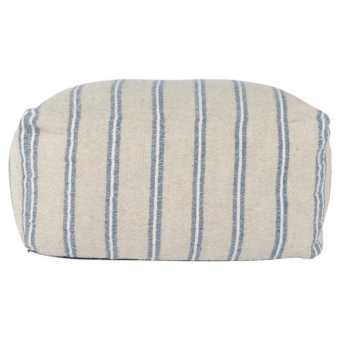 Classic Home Furniture - Delgada Pouf in Natural/Blue - VP10016 - GreatFurnitureDeal