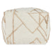Classic Home Furniture - Sintra Ivory/Natural Pouf - VP10017 - GreatFurnitureDeal