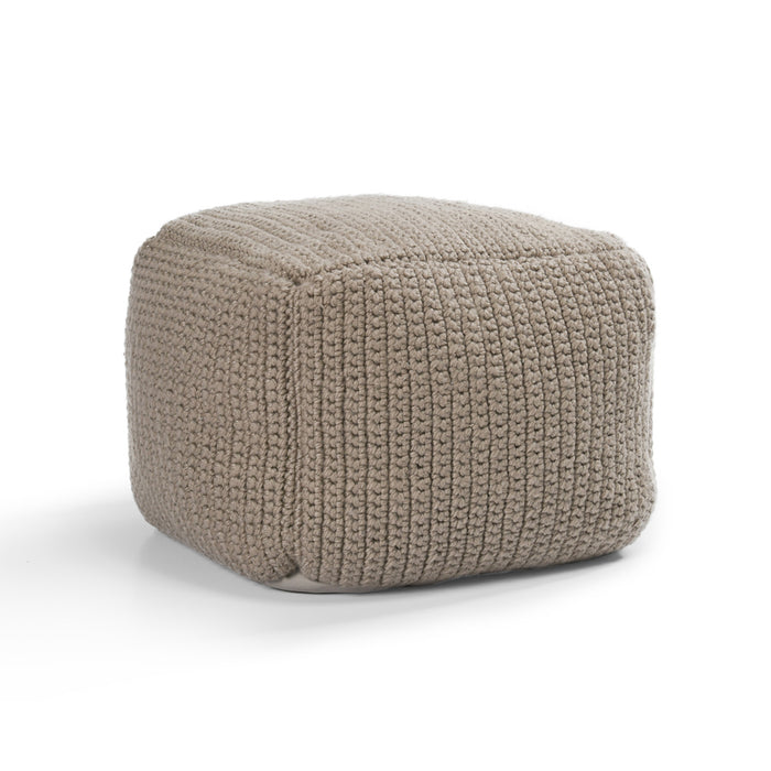 Classic Home Furniture - Performance Prism Natural Pouf 18x18x14 - VP10034