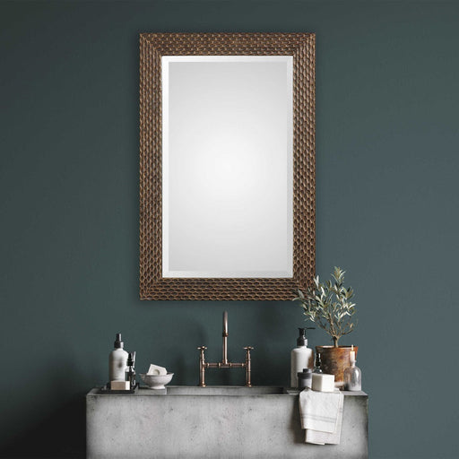 Mariano Furniture - Mirror in Bronze with Gold - W00422 - GreatFurnitureDeal