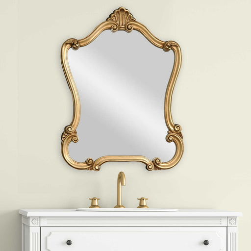 Mariano Furniture - Mirror in Distressed Gold - W00466 - GreatFurnitureDeal