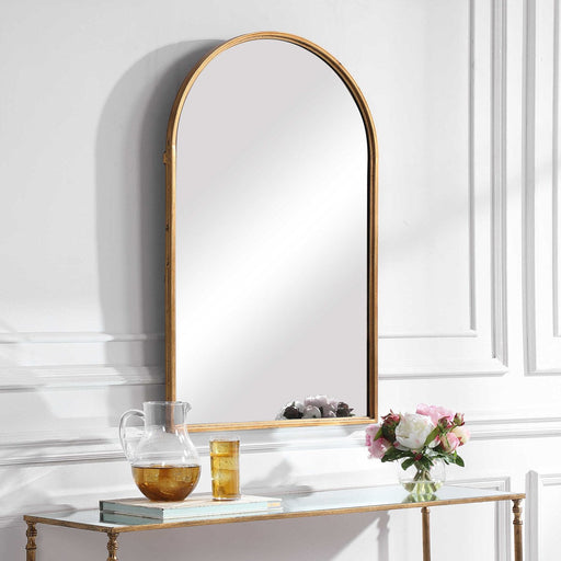 Mariano Furniture - Mirror In Antiqued Gold Leaf - W00487 - GreatFurnitureDeal