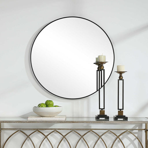 Mariano Furniture - Mirror In a Satin Black - W00505 - GreatFurnitureDeal