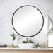 Mariano Furniture - 43" Round Mirror in Matte Black - W00509 - GreatFurnitureDeal