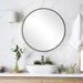 Mariano Furniture - 24" Round Aluminum Mirror - W00510 - GreatFurnitureDeal
