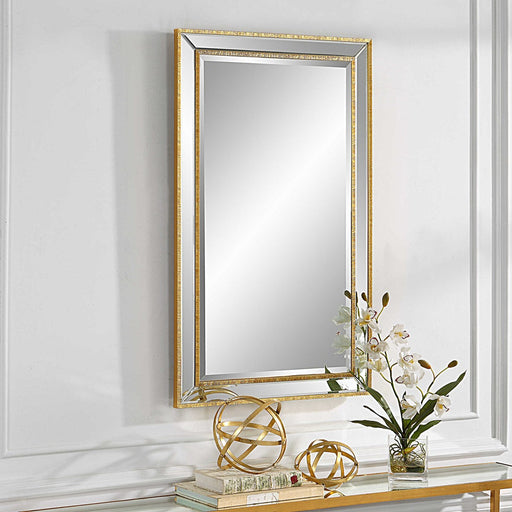 Mariano Furniture - Mirror in Gold - W00553 - GreatFurnitureDeal
