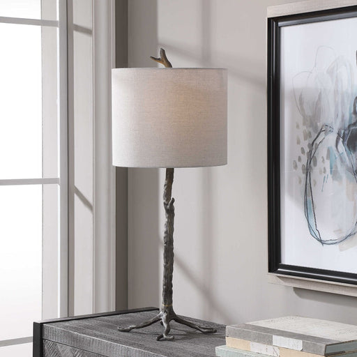 Uttermost - Table Lamp in Light Beige linen - W26059-1 - GreatFurnitureDeal