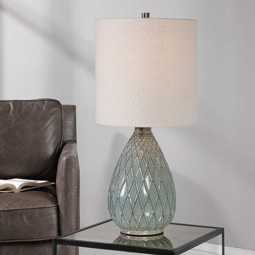 Uttermost - Table Lamp in Beige linen - W26061-1 - GreatFurnitureDeal