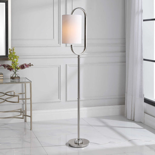 Uttermost - Floor Lamp in Light Beige linen - W26070-1 - GreatFurnitureDeal