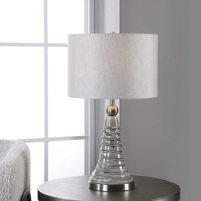 Uttermost - Table Lamp in Light Gray linen - W26073-1