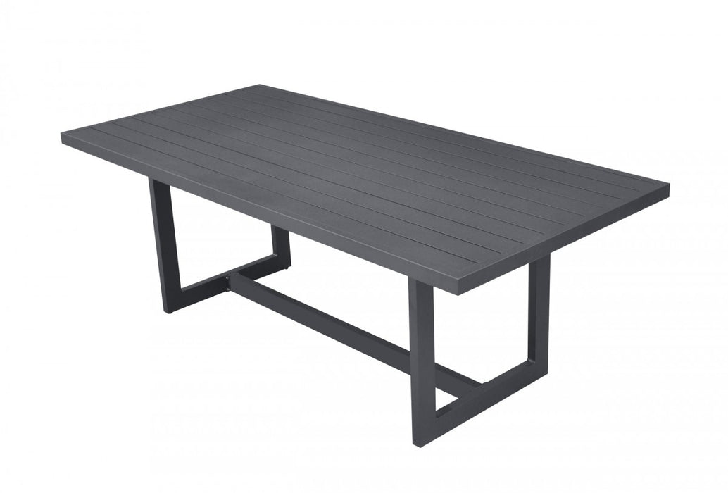 VIG Furniture - Renava Wake - Modern Dark Charcoal Outdoor Dining Table - VGGEMONTALK-CH-GRY-2