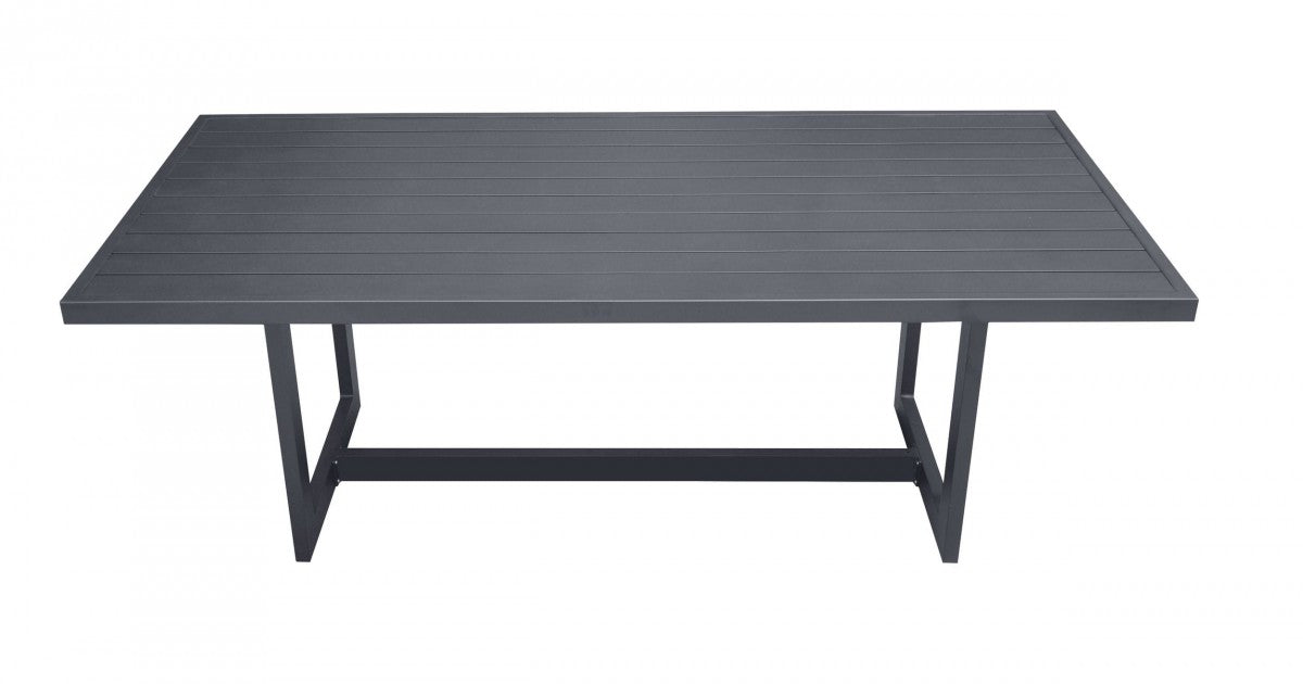 VIG Furniture - Renava Wake - Modern Dark Charcoal Outdoor Dining Table - VGGEMONTALK-CH-GRY-2