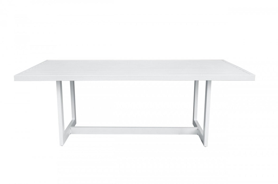VIG Furniture - Renava Wake - Modern White Outdoor Dining Table - VGGEMONTALK-CH-WHT-1