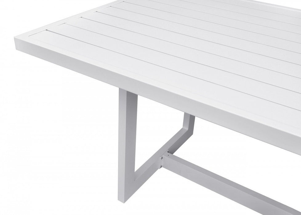 VIG Furniture - Renava Wake - Modern White Outdoor Dining Table - VGGEMONTALK-CH-WHT-1