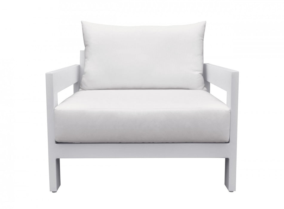 VIG Furniture - Renava Wake - Modern White Outdoor Lounge Chair - VGGEMONTALK-WHT-CH - GreatFurnitureDeal