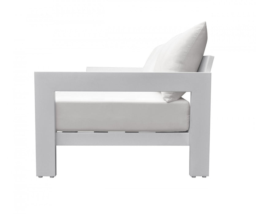 VIG Furniture - Renava Wake - Modern White Outdoor Lounge Chair - VGGEMONTALK-WHT-CH