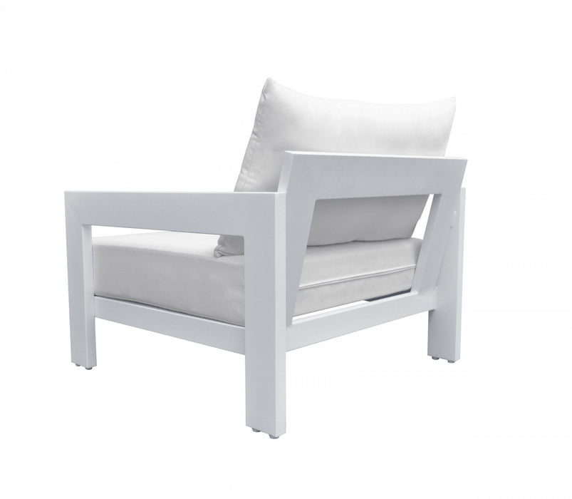 VIG Furniture - Renava Wake - Modern White Outdoor Lounge Chair - VGGEMONTALK-WHT-CH - GreatFurnitureDeal